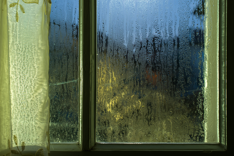 Fenster Glas Wasser Absorber Wasser Dampf Kondensat Wasser